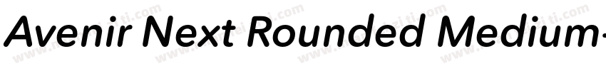 Avenir Next Rounded Medium字体转换